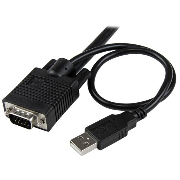 Switch Conmutador Kvm De Cable 2 Puertos Vga Alimentacion Usb