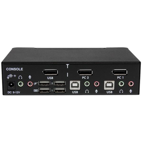 Conmutador Switch Profesional Kvm 2 Puertos Displayport Usb