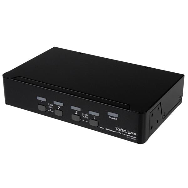 Switch Conmutador Kvm 4X Displayport Dp Audio Hub Usb