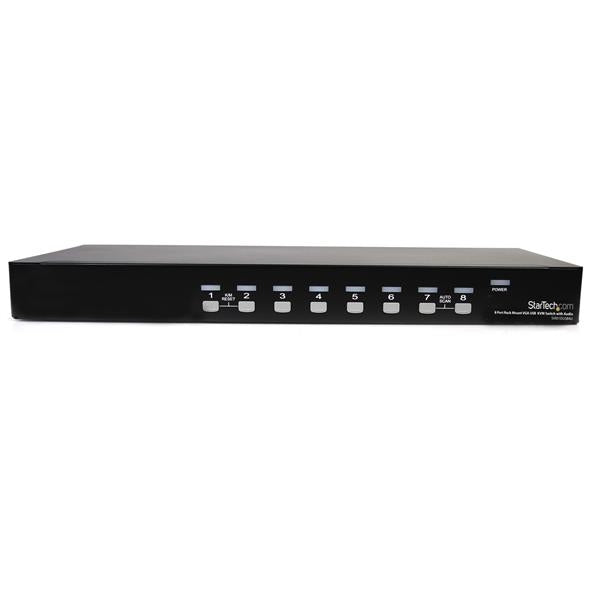 Conmutador Switch Kvm Vga 8 Puertos Usb A Y Audio 1U Rack