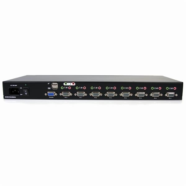 Conmutador Switch Kvm Vga 8 Puertos Usb A Y Audio 1U Rack