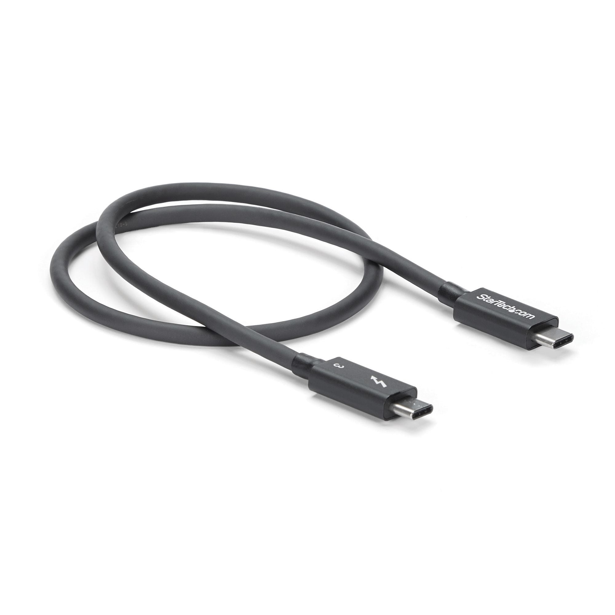 Cable De 0.5M Thunderbolt 3 Usb-C 40Gbps Compatible Usb     .