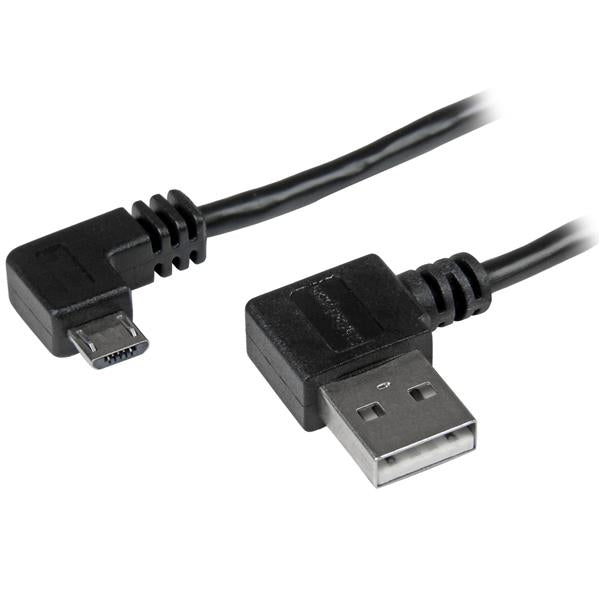 Cable De 2M Micro Usb Conector Acodado A La Derecha            .