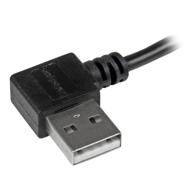 Cable De 2M Micro Usb Conector Acodado A La Derecha            .