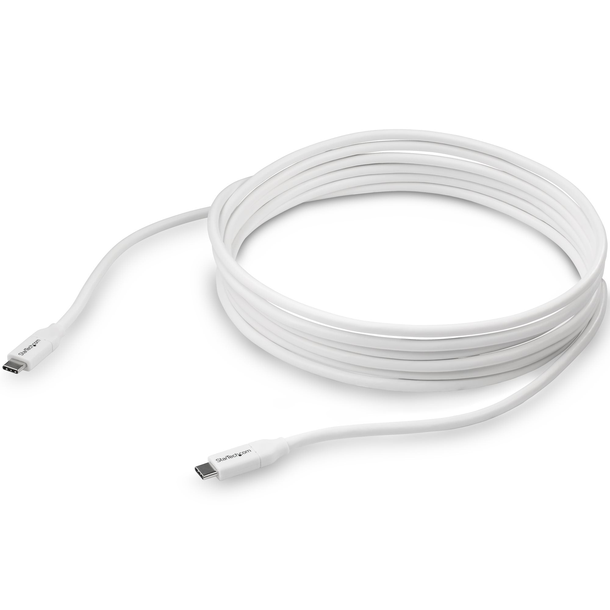 Cable De 4M Usb-C A Usb Tipo C Con Pd 5A Usb 2.0 Blanco