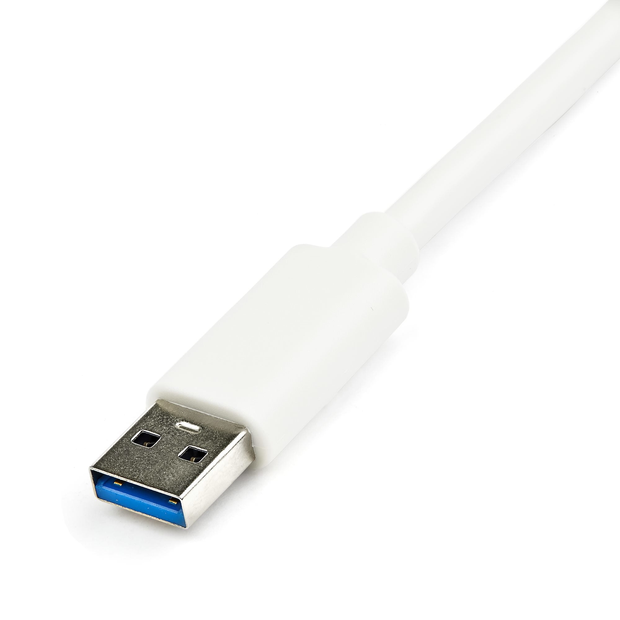 Tarjeta Ethernet 1 Puerto Rj45 Externa Usb 3.0 Con Hub Blanco