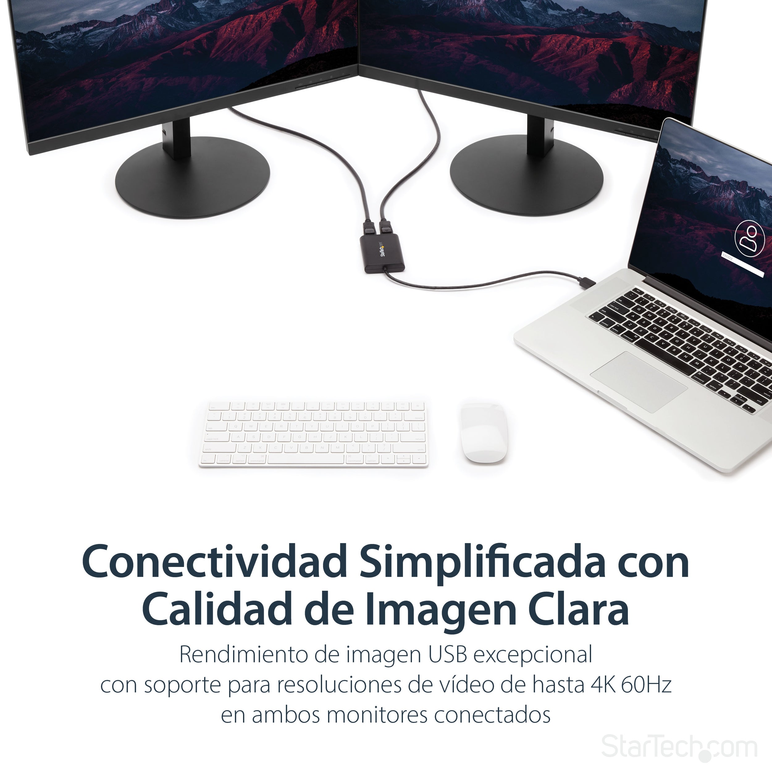 Adaptador De Video Externo Usb 3.0 A Displayport Doble 4K60