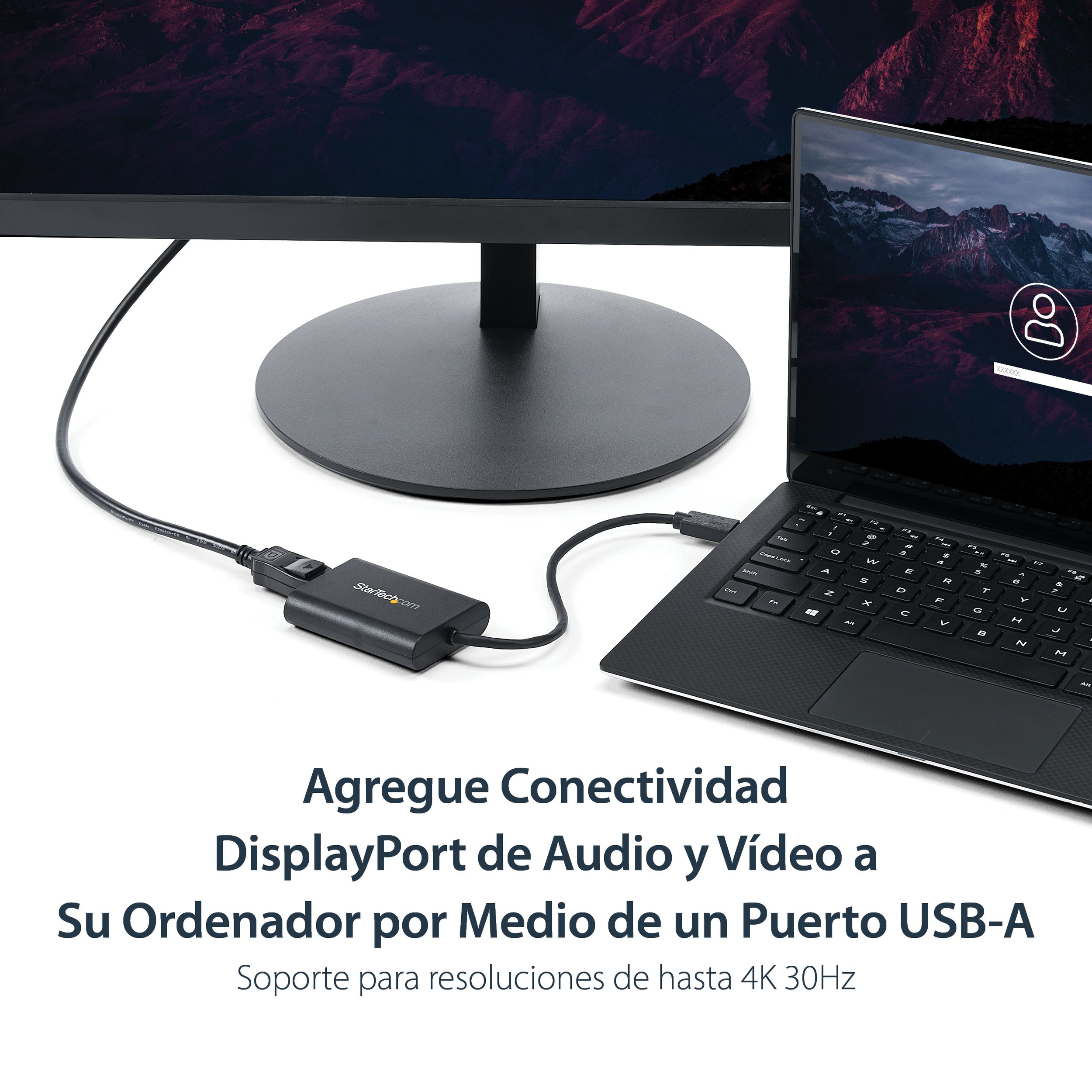 Adaptador De Video Usb 3.0 A Ddisplayport Externo Dp 4K30Hz