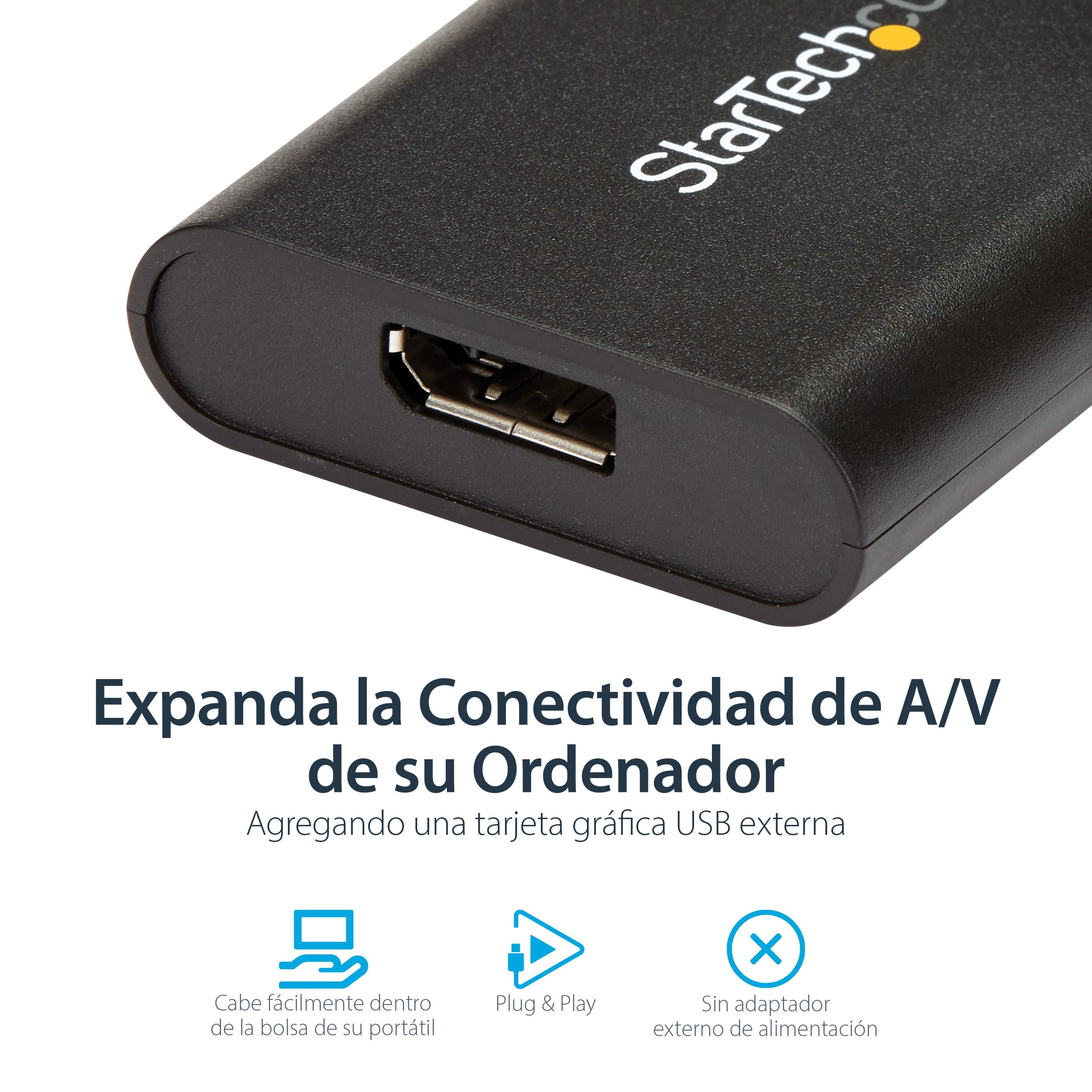 Adaptador De Video Usb 3.0 A Ddisplayport Externo Dp 4K30Hz