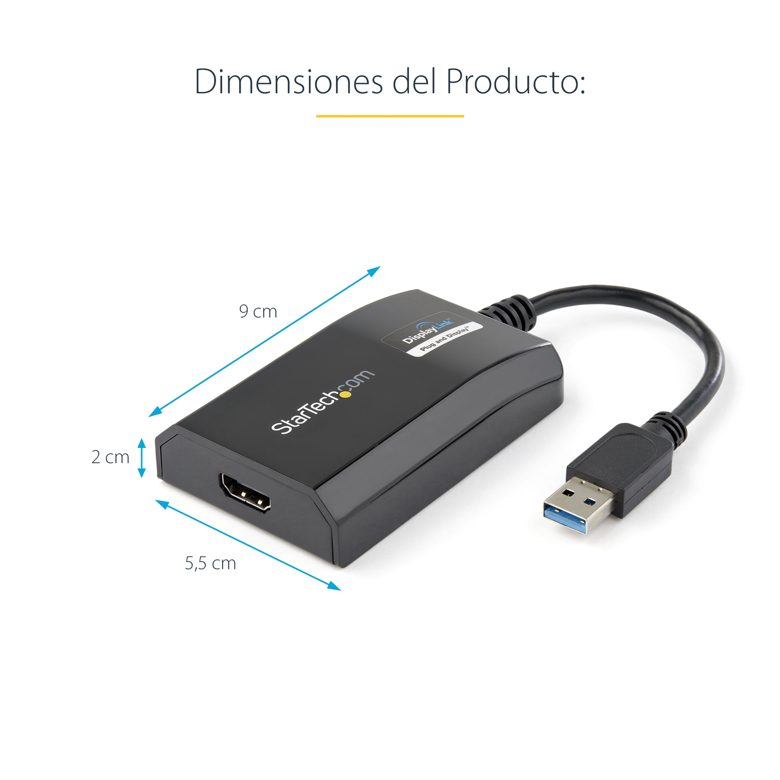 Adaptador Grafico Externo Usb 3 3.0 A Hdmi Hd Displaylink Mac Pc.