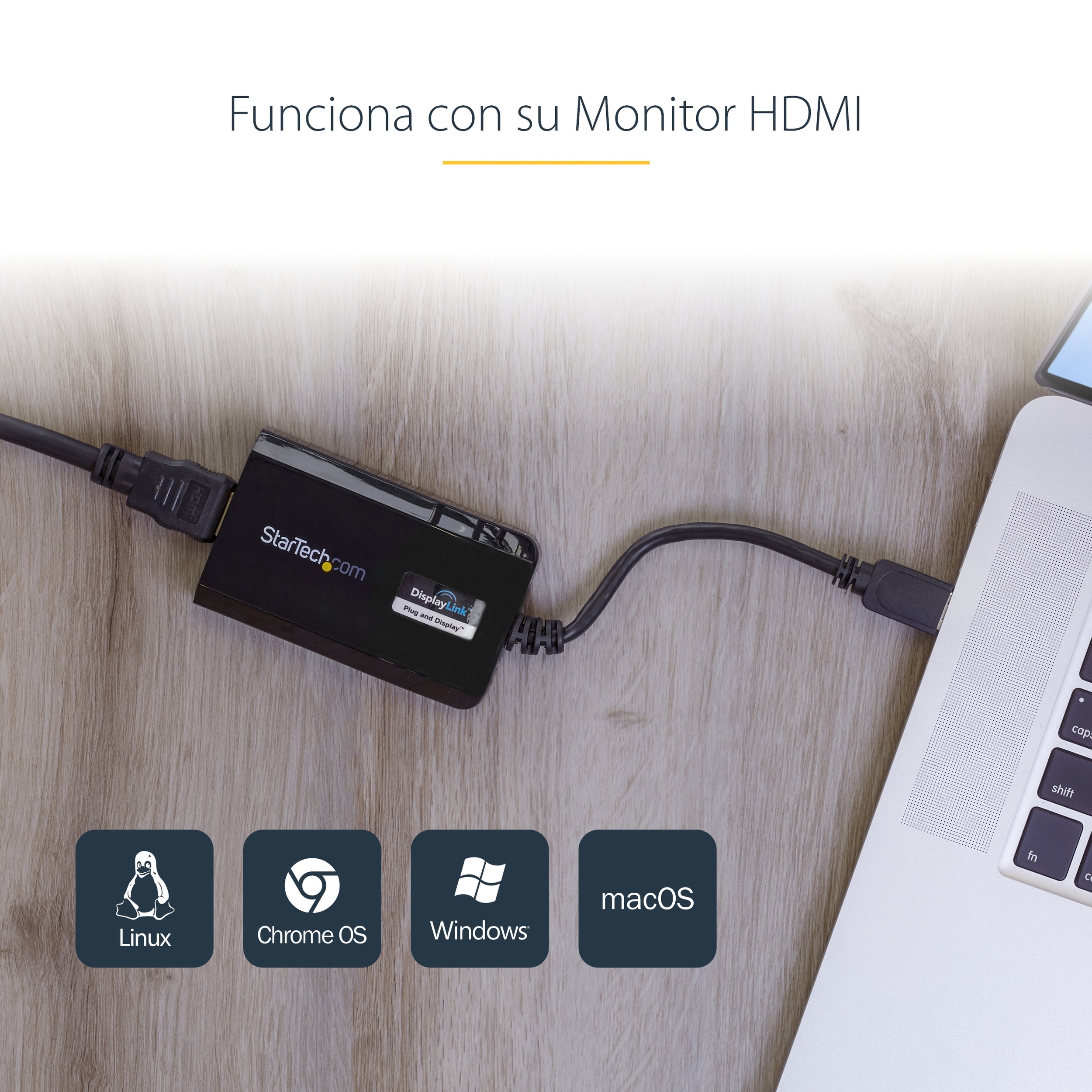 Adaptador Grafico Externo Usb 3 3.0 A Hdmi Hd Displaylink Mac Pc.