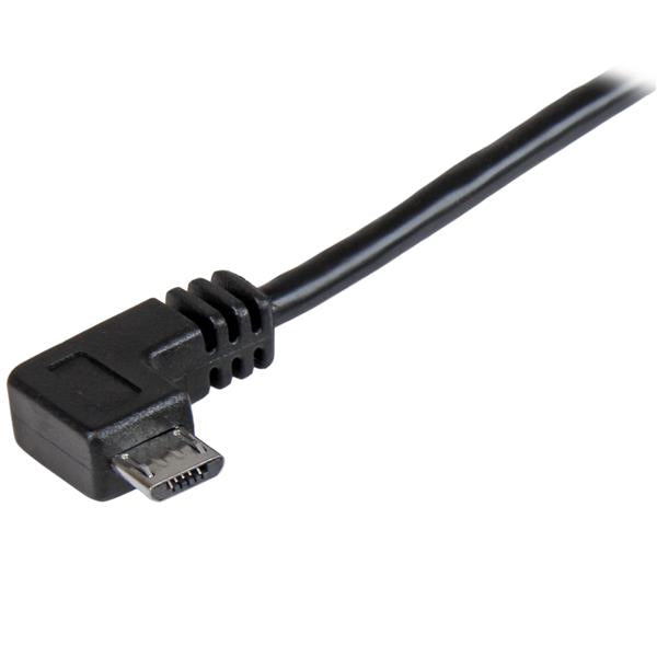 Cable De 1M Micro Usb Conector Acodado A La Derecha