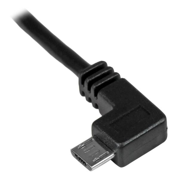 Cable De 2 M Micro Usb Conector Acodado A La Izquierda          .