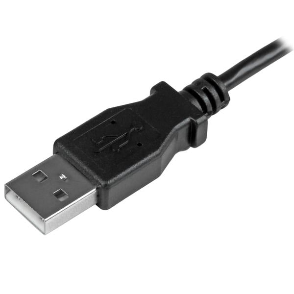 Cable De 2 M Micro Usb Conector Acodado A La Izquierda          .