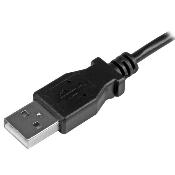 Cable 0.5M Micro Usb Acodado A Izquierda Para Smartphones