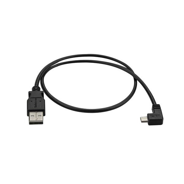 Cable 0.5M Micro Usb Acodado A La Derecha Para Smartphones