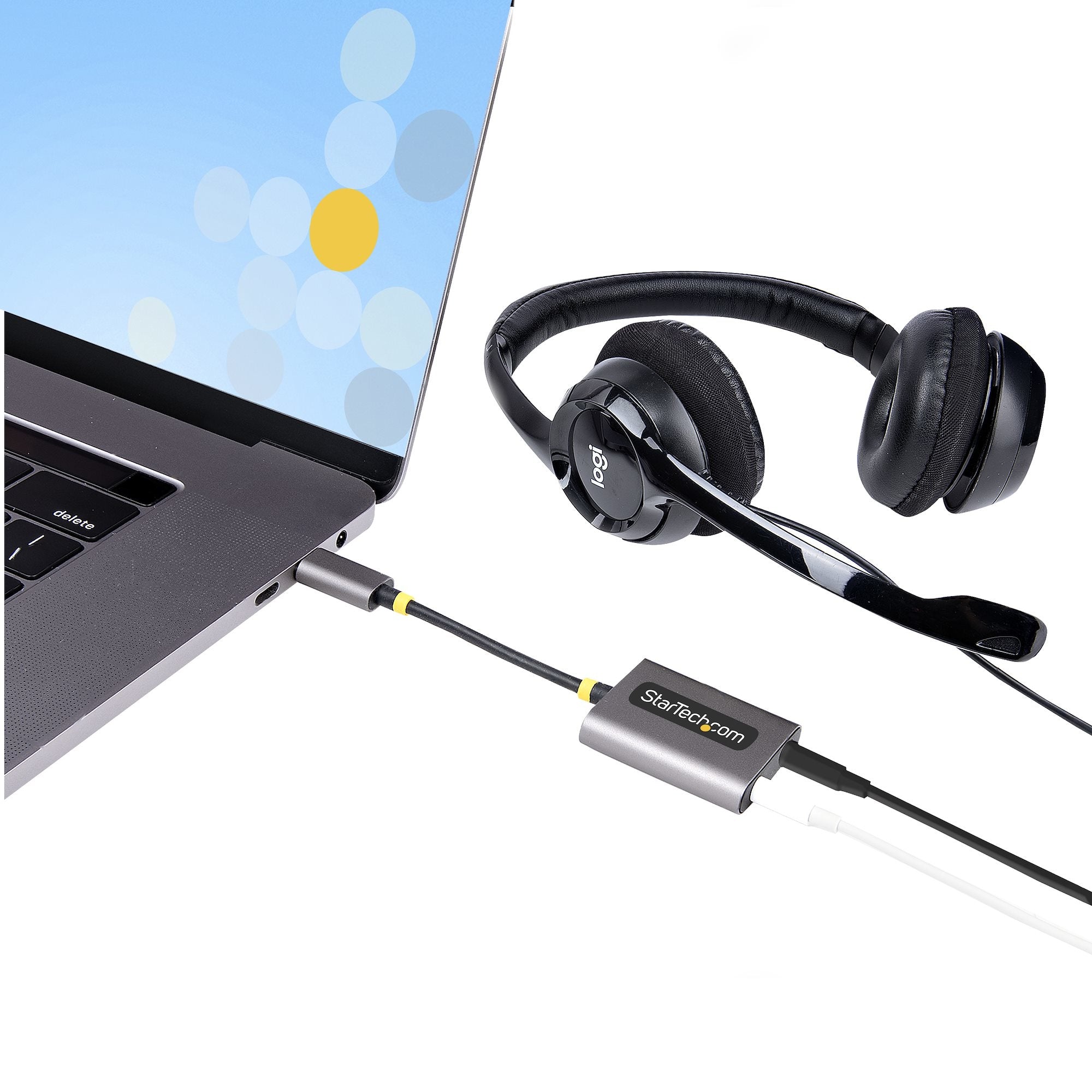 Divisor Usb-C De Audio 3.5Mm Dac Externo Usb Tipo C