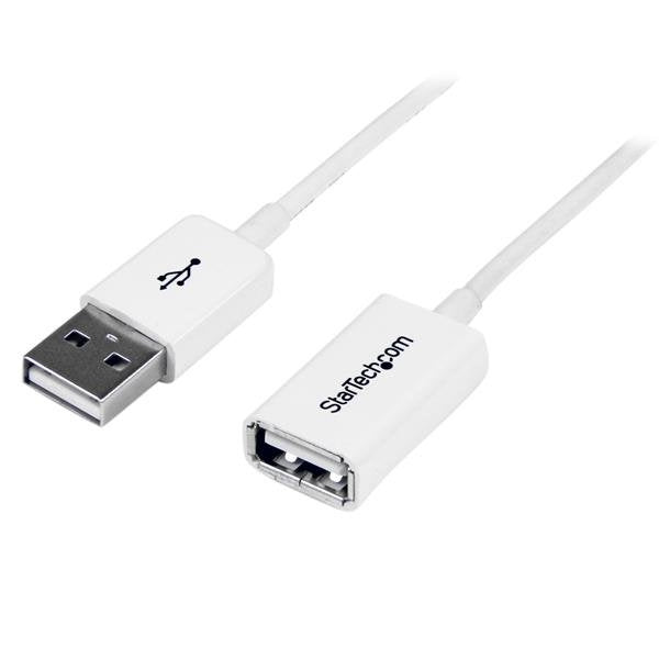 Cable 2M Extension Alargador Usb 2.0 Macho A Hembra Blanco   .