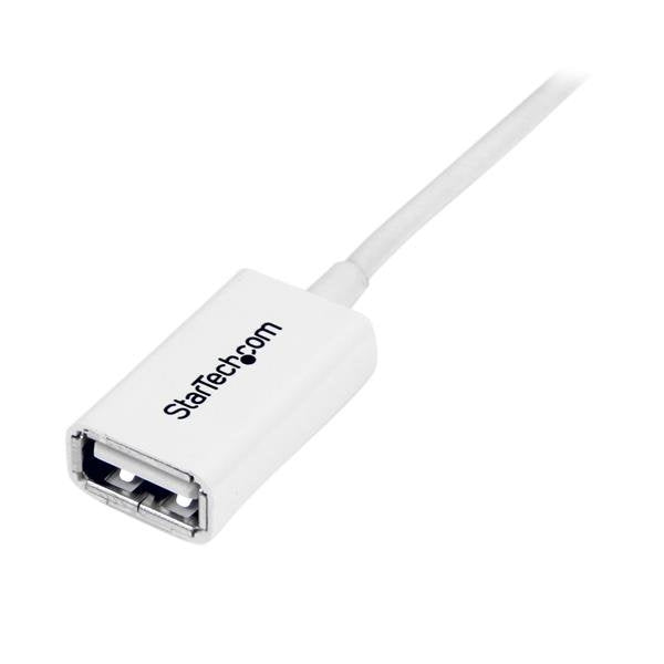 Cable 2M Extension Alargador Usb 2.0 Macho A Hembra Blanco   .