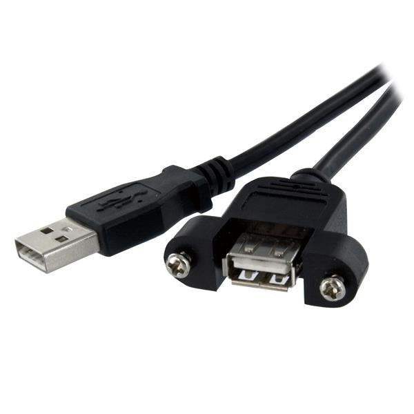 Cable 91Cm Usb 2.0 Montaje En Panel Macho A Hembra Usb A   .