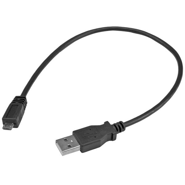 Cable 30Cm Micro Usb B A Usb A Macho A Macho Adaptador Negro   .