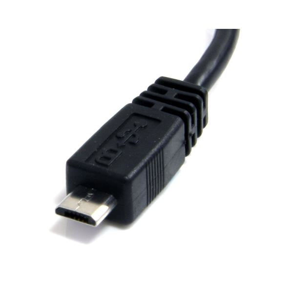 Cable 15Cm Adaptador Cargador Microusb B Macho A Usb A Macho  .