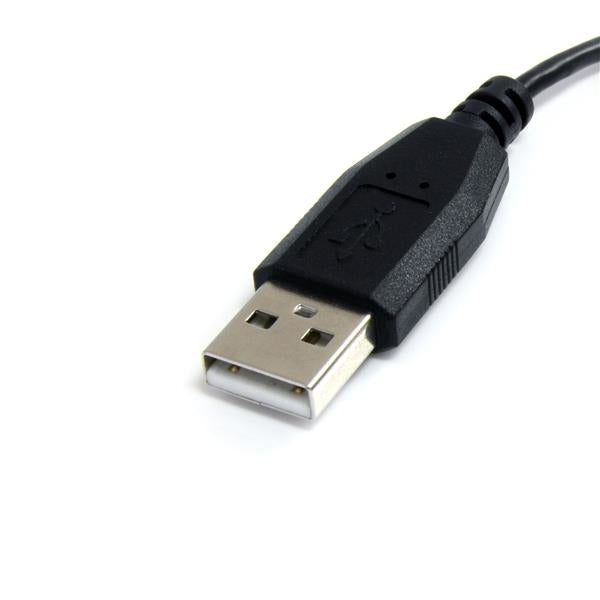 Cable Startech.Com De 1.8M Usb A Micro Usb - Usb 2.0 A A Micro B Acodado En Angulo A La Izquierda - Negro - Cable Micro Usb B