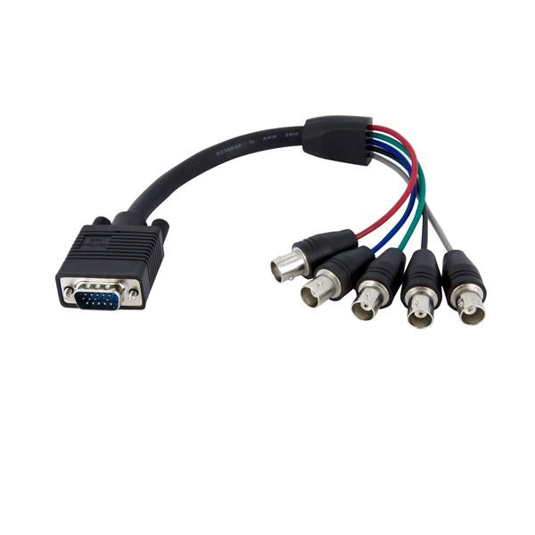 Cable De 30Cm Coaxial Vga A  5 Bnc Rgbhv Para Monitor