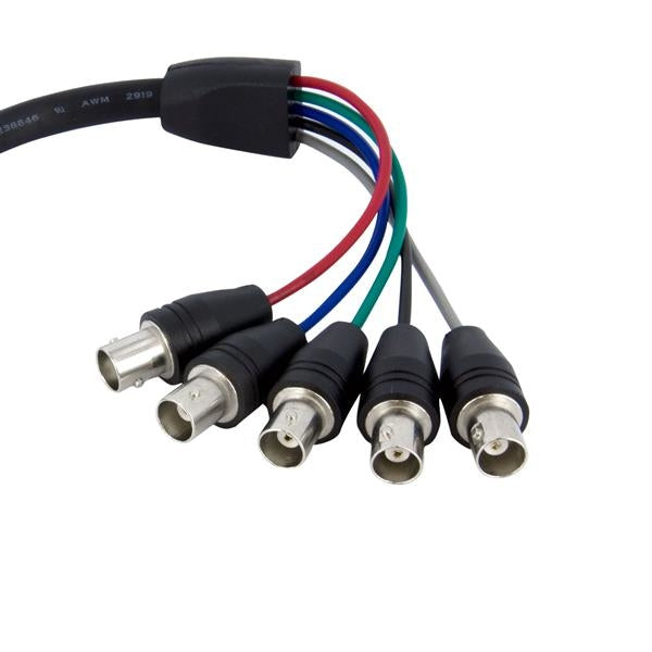 Cable De 30Cm Coaxial Vga A  5 Bnc Rgbhv Para Monitor