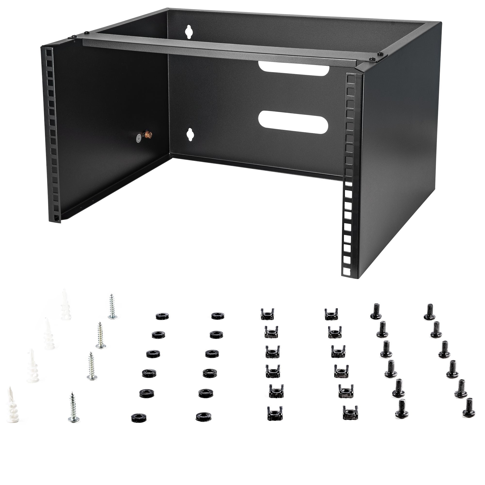 Soporte Montaje En Pared 6U 12In Rack Panel Parcheo         .