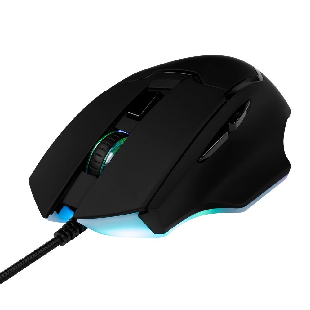 Mouse Start The Game Rgb Conf Sw Hasta 6,400 Dpis Usb Negro Mo-504