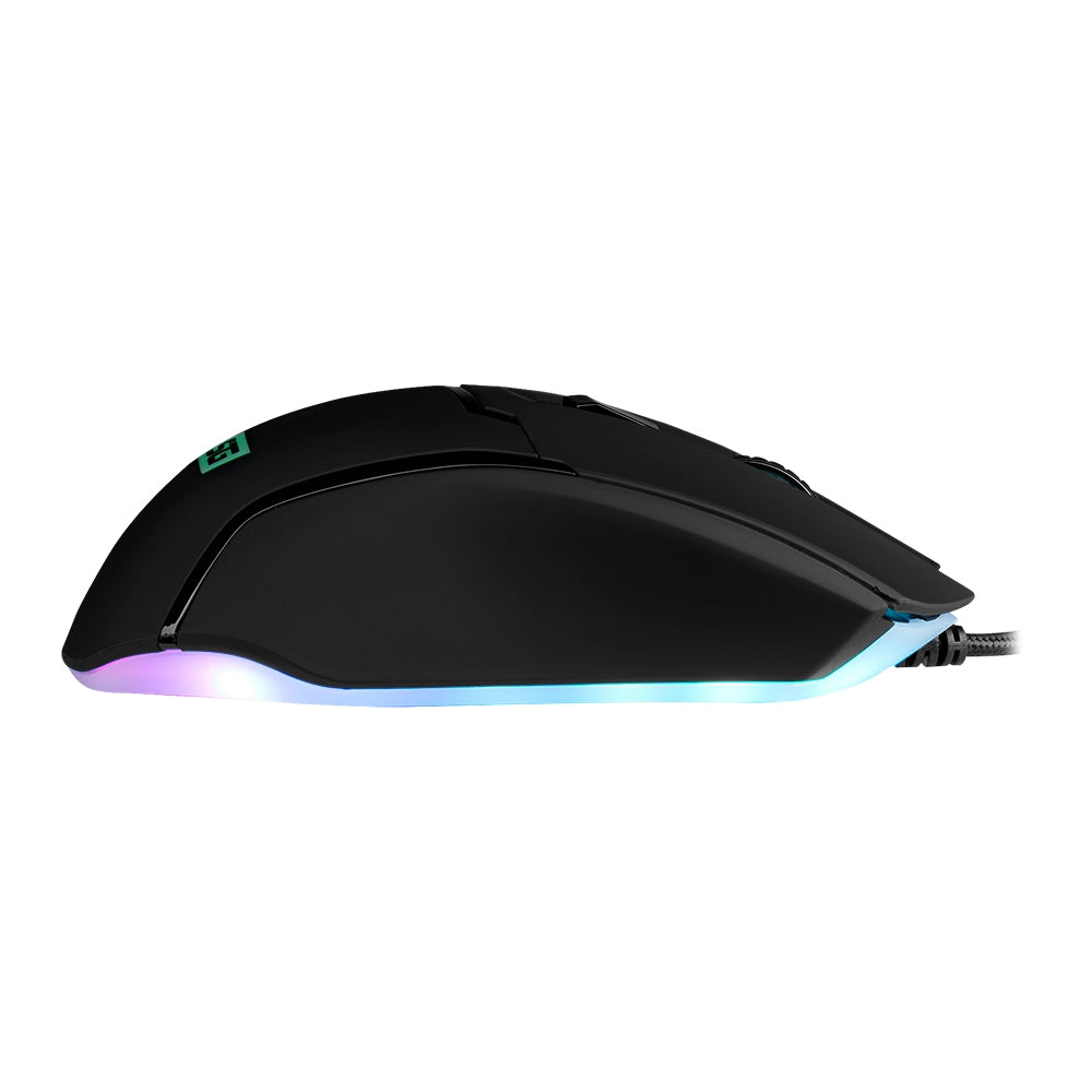 Mouse Start The Game Rgb Conf Sw Hasta 6,400 Dpis Usb Negro Mo-504