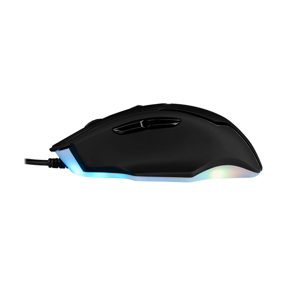 Mouse Start The Game Rgb Conf Sw Hasta 6,400 Dpis Usb Negro Mo-504