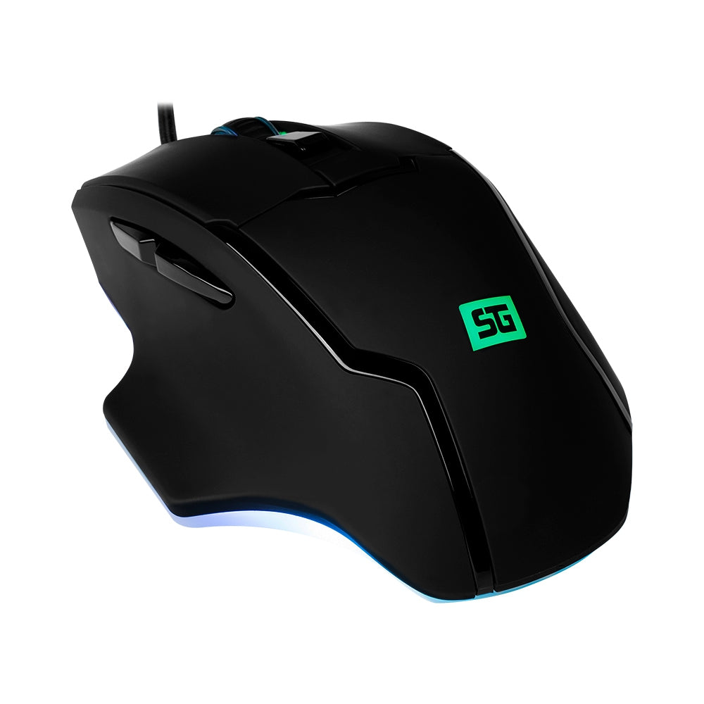 Mouse Start The Game Rgb Conf Sw Hasta 6,400 Dpis Usb Negro Mo-504