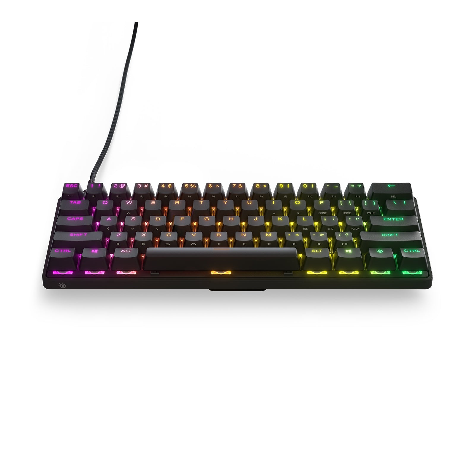 Teclado Steelseries 64820 Mecánico Para Juegos Apex Pro Mini.El Más Rápido Del Mundo. Desempeño Ajustable. Factor Forma Compacto 60% – Rgb Teclas Pb