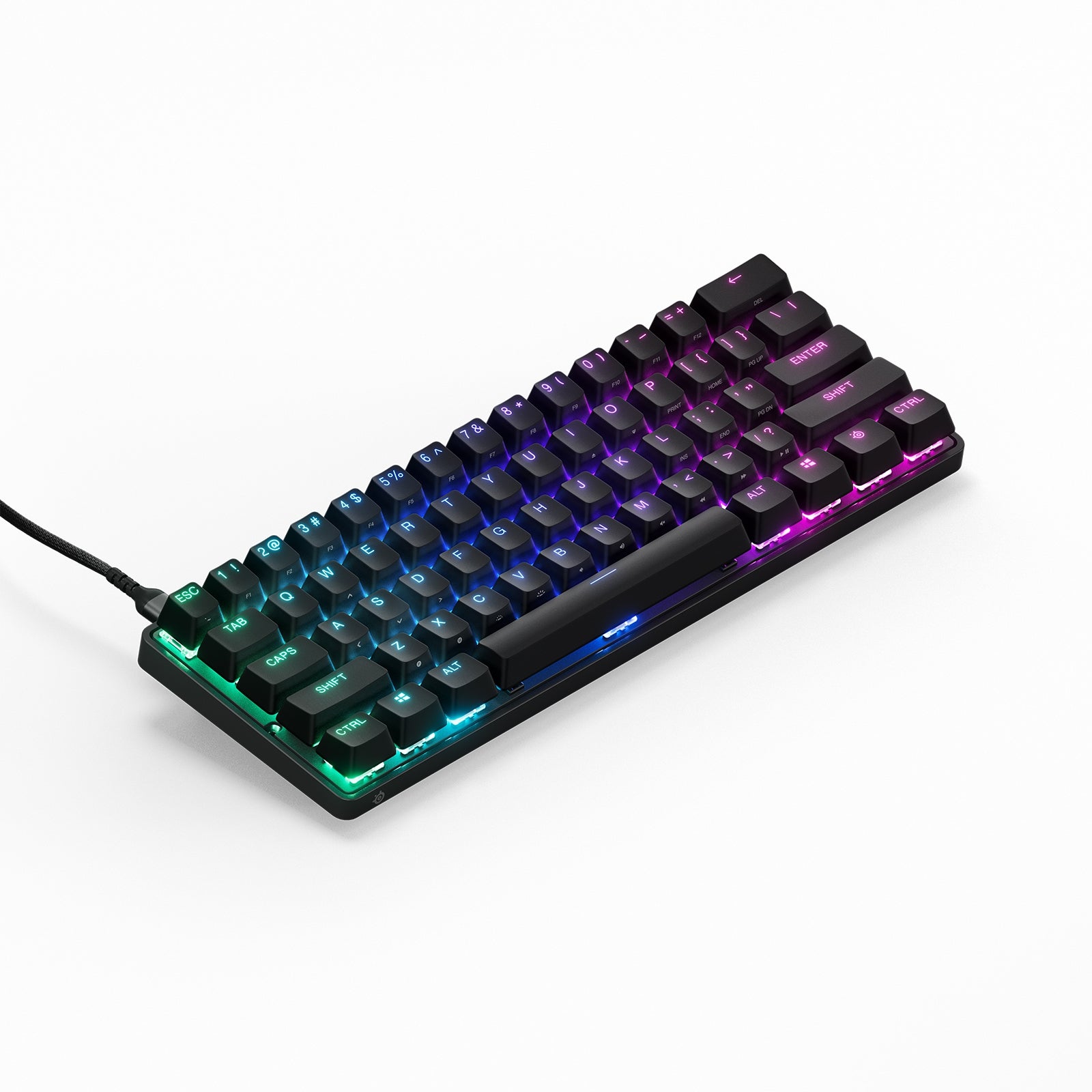 Teclado Steelseries 64820 Mecánico Para Juegos Apex Pro Mini.El Más Rápido Del Mundo. Desempeño Ajustable. Factor Forma Compacto 60% – Rgb Teclas Pb