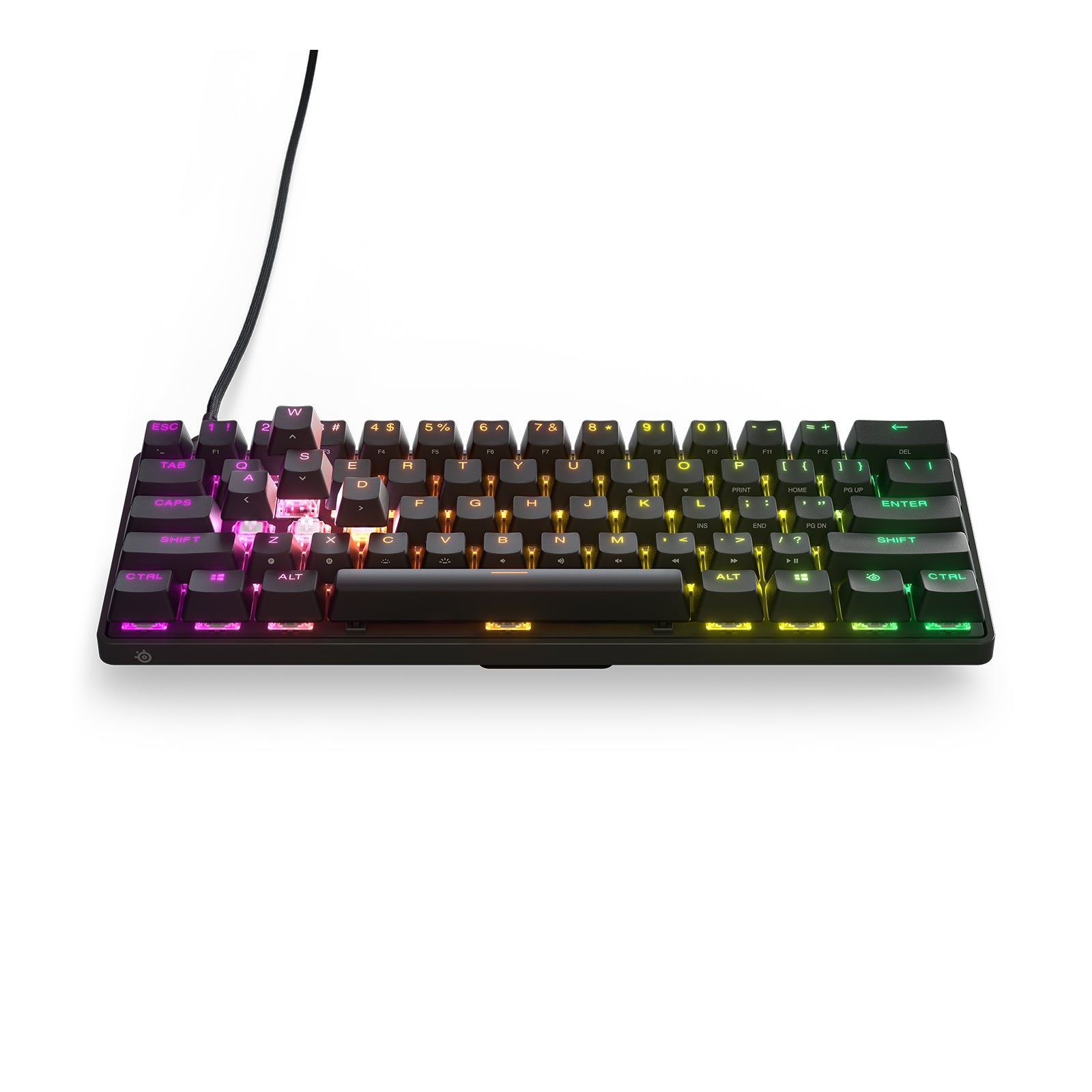 Teclado Steelseries 64820 Mecánico Para Juegos Apex Pro Mini.El Más Rápido Del Mundo. Desempeño Ajustable. Factor Forma Compacto 60% – Rgb Teclas Pb