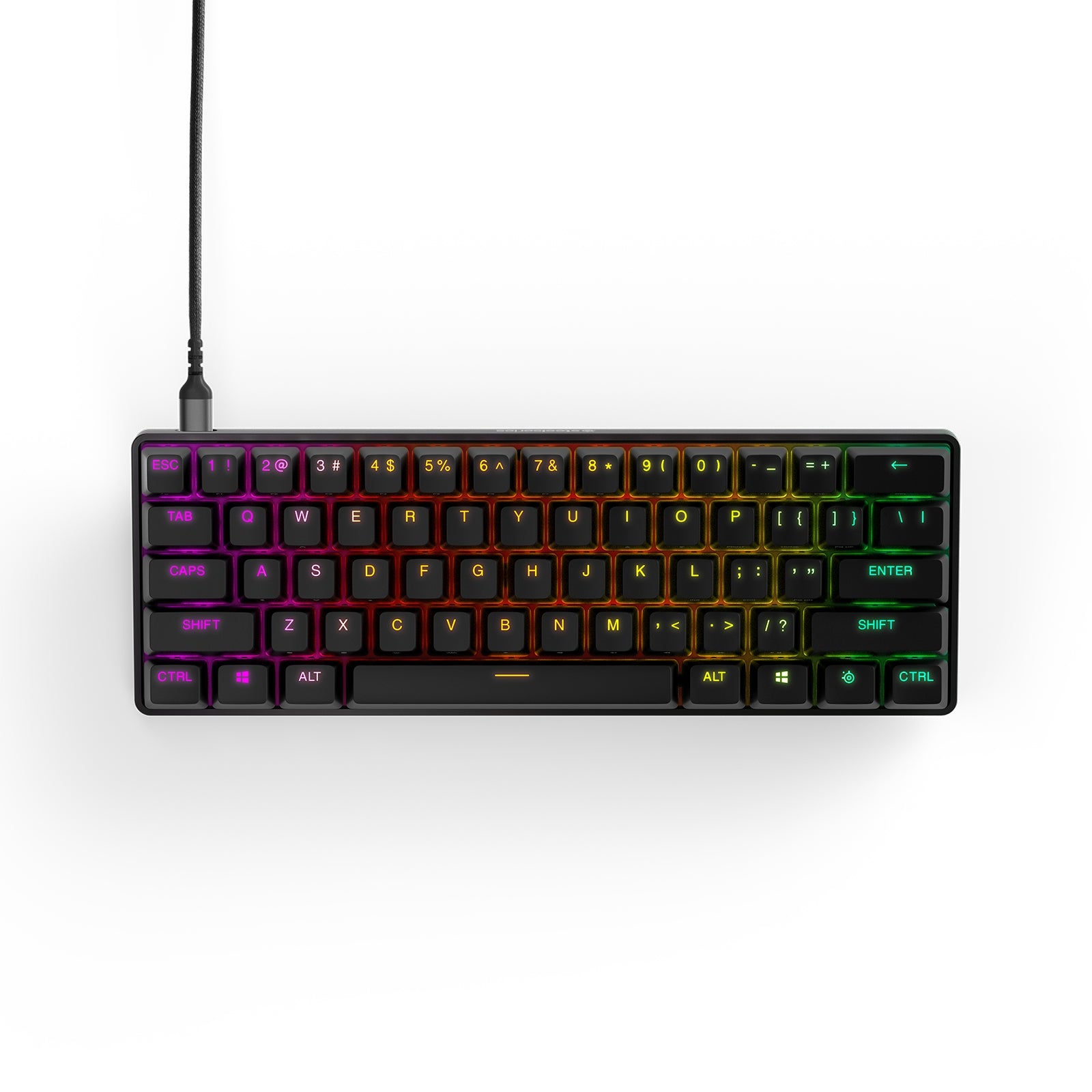 Teclado Steelseries 64820 Mecánico Para Juegos Apex Pro Mini.El Más Rápido Del Mundo. Desempeño Ajustable. Factor Forma Compacto 60% – Rgb Teclas Pb