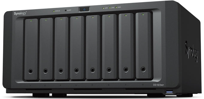 Nas Synology Ds1823Xs+ /8 Bahias Hasta 144 Tb /Nucleo Cuadruple 3.3 Ghz/8Gb Ddr4/  Lan 2 Gbe X2/ Lan 10Gbe X1/Usb 3.2 X3/ Hotswap/ Sin Discos Duros/ Amd Ryzen V1780B