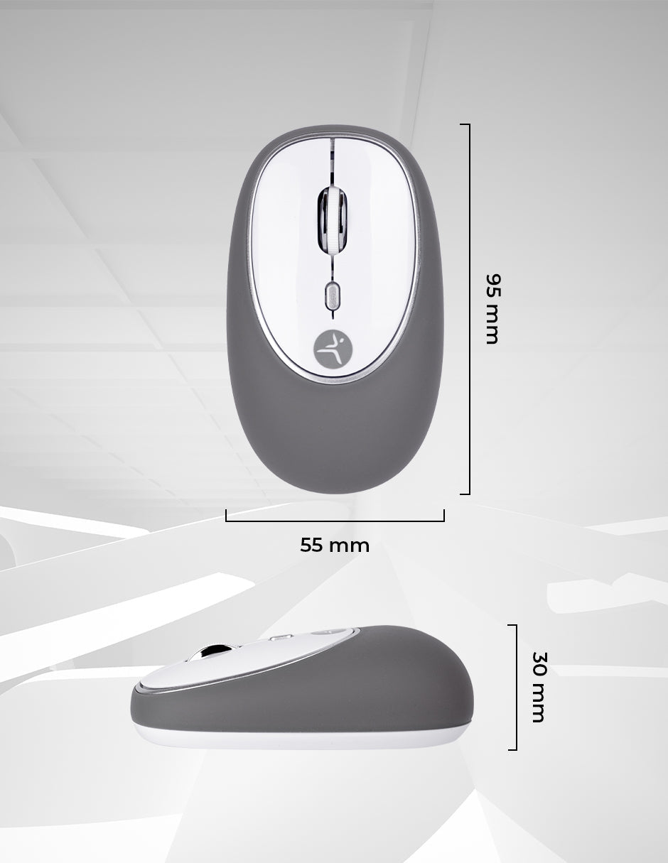 Mouse Techzone Tzacmoi16 Inalab Rico Gris Abs + Silicon 3 Botones 1