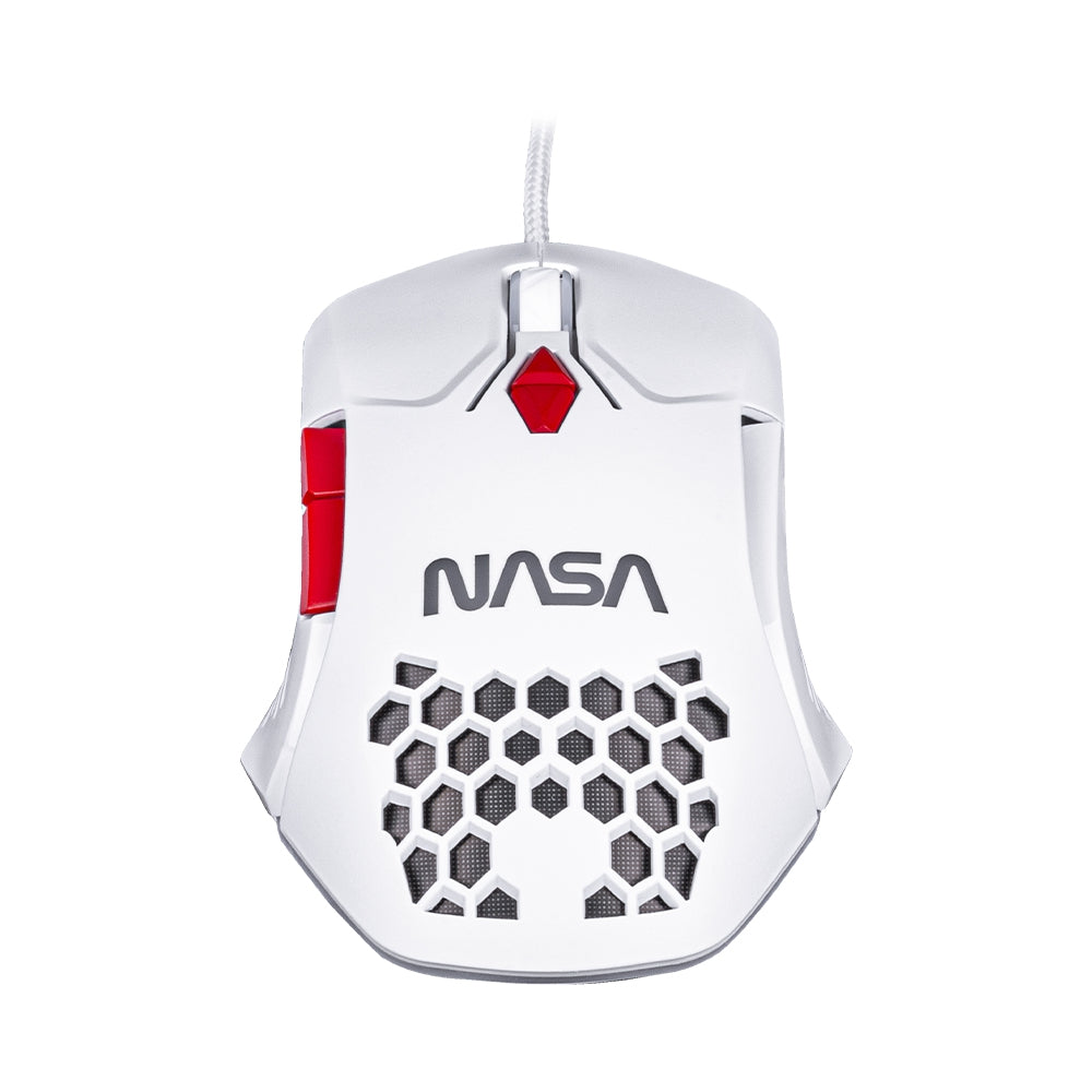 Mouse Gamer Alambrico Blanco Rgb Ns-Gm04 Nasa By Techzone