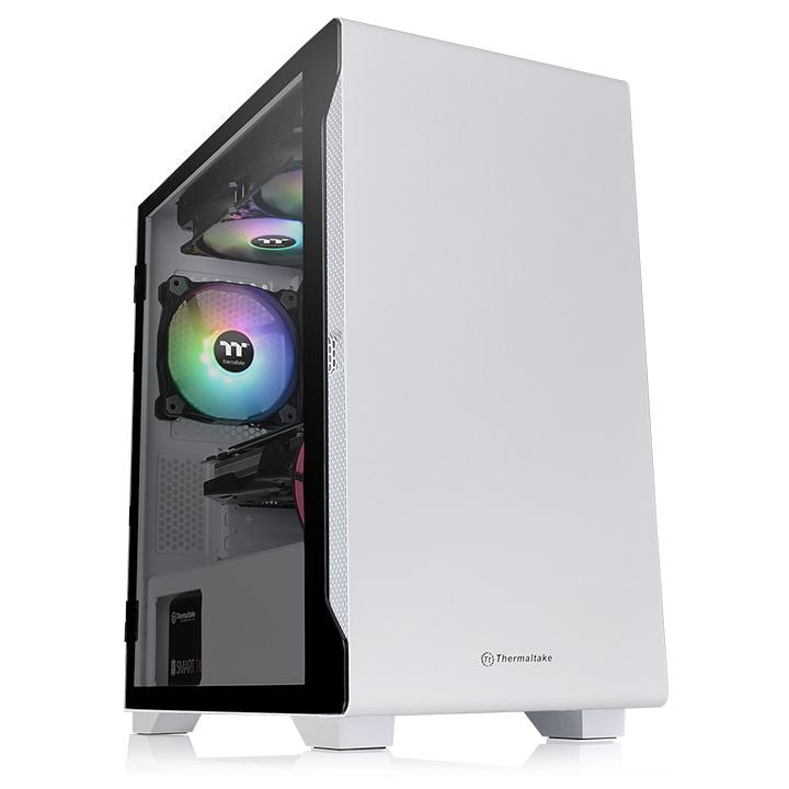 Gabinete Thermaltake Ca-1Q9-00S6Wn-00 S100 Tg Snow (Ca-1Q9-00S6Wn-00) Color Blanco Micro Torre