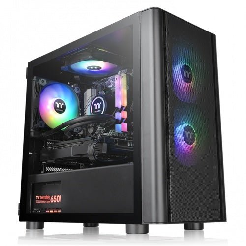 Gabinete Thermaltake Ca-1R1-00S1Wn-02 V150 Tempered Glass Argb Breeze Micro