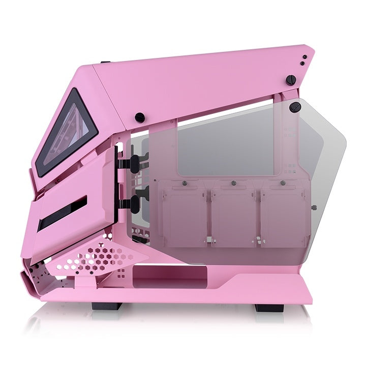 Gabinete Thermaltake Ca-1R4-00Sawn-00 Ah T200 Pink (Ca-1R4-00Sawn-00) Color Blanco Micro Torre Paneles De 4Mm Cristal Templado Soporta Tarjetas Madre Atx Y