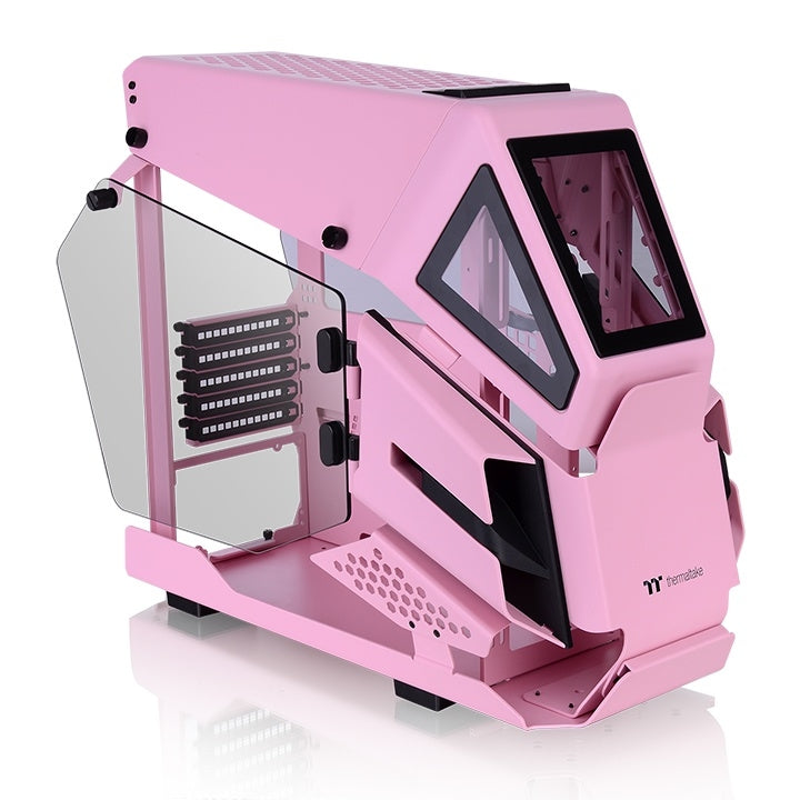 Gabinete Thermaltake Ca-1R4-00Sawn-00 Ah T200 Pink (Ca-1R4-00Sawn-00) Color Blanco Micro Torre Paneles De 4Mm Cristal Templado Soporta Tarjetas Madre Atx Y