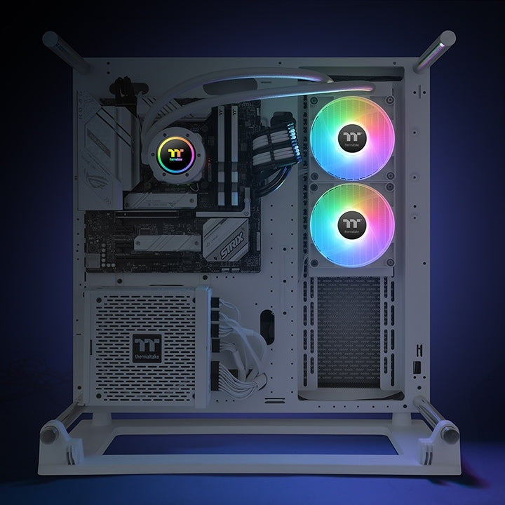 Enfriamiento Liquido Thermaltake Cl-W364-Pl12Sw-A Th240 V2 Argb Sync All-In One Cooler Snow Edition (Cl-W364-Pl12Sw-A) Color Blanco