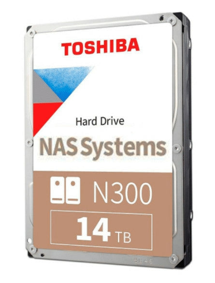 Disco Duro Interno Toshiba N300 14Tb 3.5" Nas 7200Rpm 512Mb (Hdwg51Exzsta)