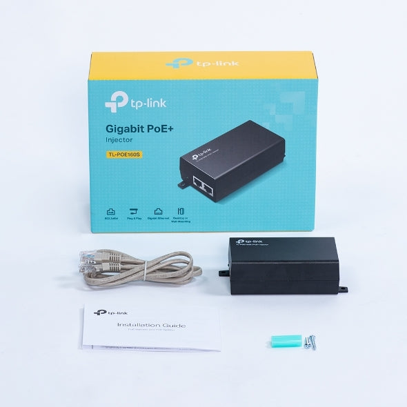 Tp-Link Inyector Poe Con Ieee 802.3Af/At Con 2 Puertos Gigabit