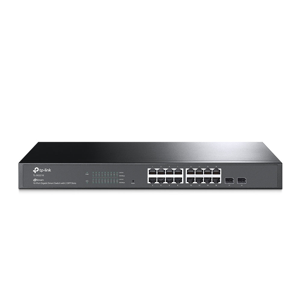 Jetstream 16-Port Gigabit Smar T Switch With 2 Gigabit Sfp Slots