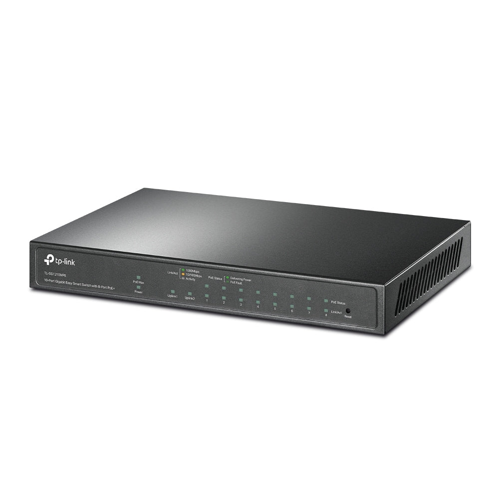 Switch | Tp-Link | Tl-Sg1210Mpe | 10 Puertos Gigabit | 8 Puertos Poe+ | Easy Smart